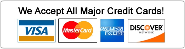 All Major Credit Cars Accepted