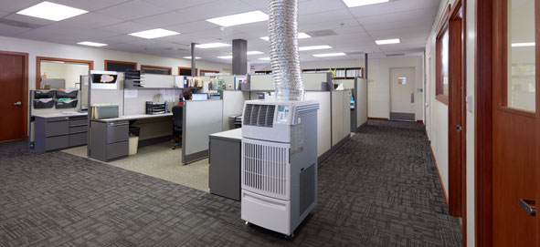 Commercial Office Building Spot Cooling & Portable Air Conditioner Rentals in Massachusetts.